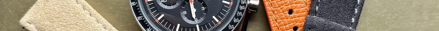 Omega Speedmaster Ultraman with four StrapKlub watch straps – overview