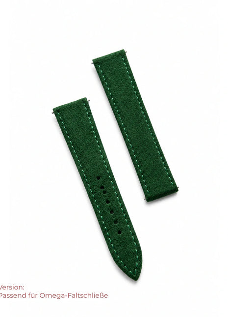 Alcantara – Version passend für Omega-Faltschließe – Tiergarten – Frontansicht