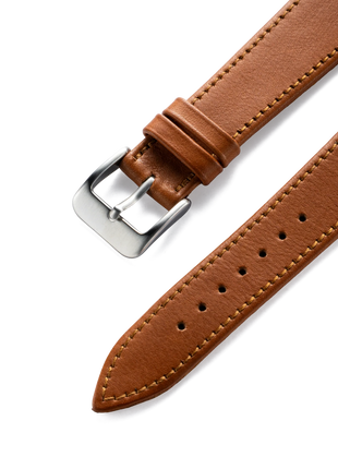 Kalbsleder Novonappa Golden Brown – Detailansicht