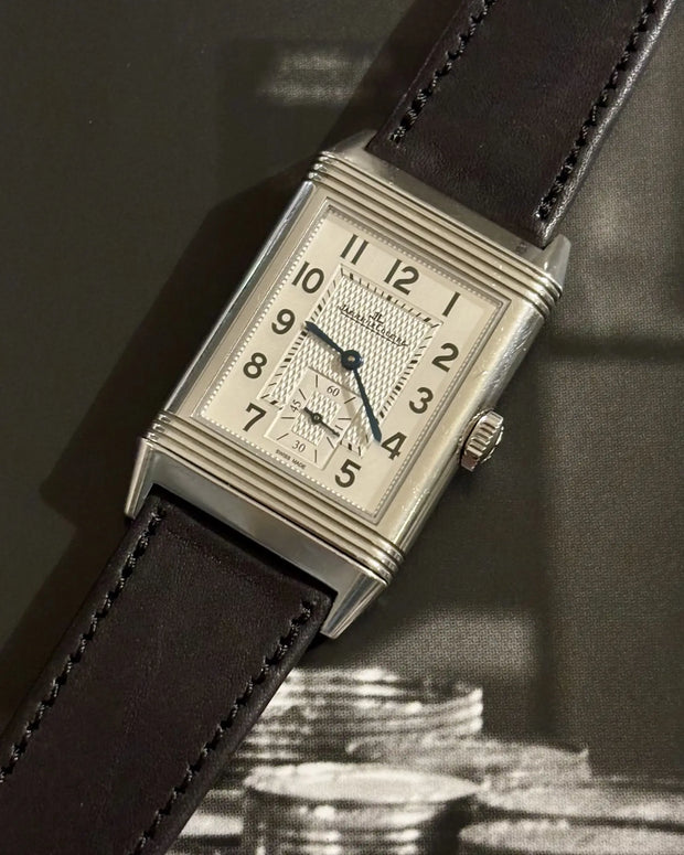 Jaeger-LeCoultre Reverso with the black Novonappa® leather strap “9 to 5”